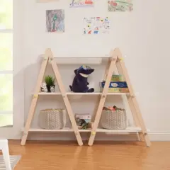 Babyletto Dottie Bookcase - White/Washed Natural