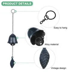 Unique Bargains Traditional Lucky Metal Garden Wind Chime 1 Pcs