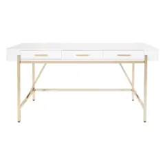Broadway Desk White Gloss - OSP Home Furnishings