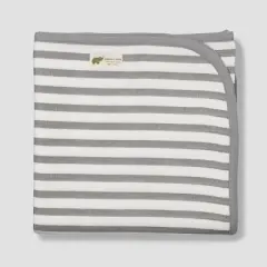 Layette by Monica + Andy Hospital Cuddle Box Blanket - Gray Stripes - 2pc