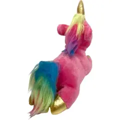 foufou Unicorn Plush Dog Toy (6")- Pink