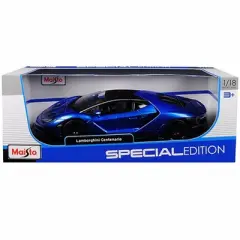 Lamborghini Centenario Blue Metallic with Black Top 1/18 Diecast Model Car by Maisto