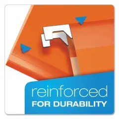 Pendaflex Reinforced Hanging Folders 1/5 Tab Letter Orange 25/Box 415215ORA