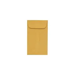 LUX #6 Coin Envelopes (3 3/8 x 6) 50/Pack 24lb. Brown Kraft (95067-50)