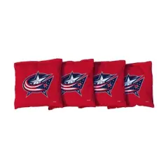 NHL Columbus Blue Jackets Corn-Filled Cornhole Bags Red - 4pk