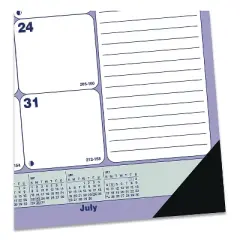 2022-2023 Blueline 21.25" x 16" Academic Monthly Desk Pad Calendar White/Blue/Green (REDCA181731)