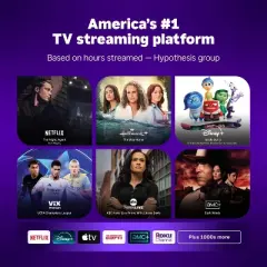 Roku 43" Select Series 4K HDR Smart Roku TV with Roku TV Remote