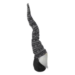 Northlight Geometric Pattern Gnome Christmas Decoration - 25" - Black and White