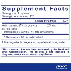 Pure Encapsulations Panax Ginseng - Hypoallergenic Supplement Helps The Body Adapt to Occasional Physical Stress* - 120 Capsules