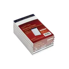 Ampad Gold Fibre Notepads 5" x 8" College Ruled White 50 Sheets/Pad 12 Pads/Pack (20054)