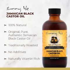 Sunny Isle Jamaican Black Castor Oil Regular (8 oz XL Large) Authentic Jamaica Black Castor Oil | Naturally Vitamin Rich for Hair and Scalp