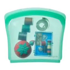 Cuisipro Silicone Seamless Reusable Bag (Green, 10 x 9-Inch, 67.5 fl oz)