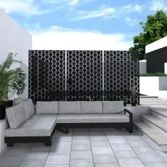 Dovelina Outdoor Metal Privacy Screen Freestanding Patio Decorative Screens
