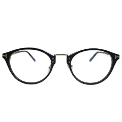 Tom Ford FT 5728-DB 001 Unisex Round Eyeglasses Black 51mm