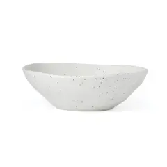 Oneida 12pc Melamine Dinnerware Set Terrazzo Cream: Off-White Abstract Pattern, Service for 4, Includes Plates & Bowls