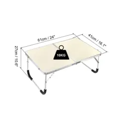 Unique Bargains for Bed Sofa Foldable Laptop Table Portable Picnic Bed Tray Tables Snacks Reading Working Desk 1 Pc