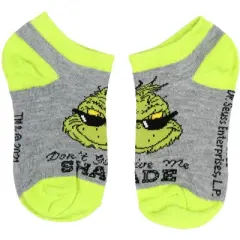 Dr. Seuss The Grinch Kids Socks Old Grinchy Clause 4 Pairs Ankle No Show Socks Multicoloured