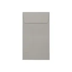 JAM Paper Self Seal #5 1/2 Coin Envelopes 3 1/8" x 5 1/2" Pastel Gray 50/Pack (512CO-28GK-50)