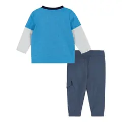Andy & Evan  Infant  Boys Racecar Long Sleeve Two-Fer Tee Set