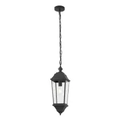 Teri 7" Outdoor Pendant - PLT4083 - Black - Safavieh