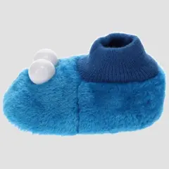 Toddler Sesame Street Cookie Monster Sock Slippers - Blue