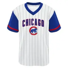 MLB Chicago Cubs Boys' White Pinstripe Pullover Jersey