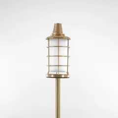 Patio Essentials 15.75" Lighthouse Metal Outdoor Torch Gold