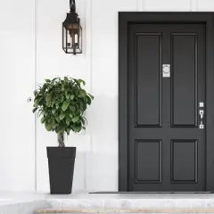 Bloem Finley Tall Indoor Outdoor Plastic Square Planter, 25in