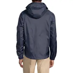 Lands' End School Uniform Men's Fleece Lined Rain Jacket