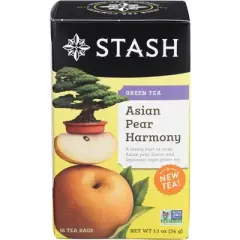 Stash Pear Harmony Green Tea - Case of 6 - 18 Bags