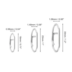 Unique Bargains Quick Change Capability Fishing Speed Clips Quick 50 Pcs