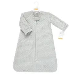 Hudson Baby Plush Sleeping Bag, Sack, Blanket, Lt. Gray