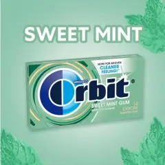 Orbit Sugar-Free Sweet Mint Chewing Gum Single Pack - 14ct