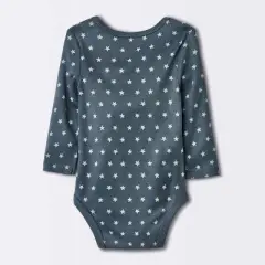 Baby 4pk Long Sleeve Moons Bodysuit - Cloud Island&trade; Gray