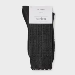 Women's Scalloped Edge Textured Ribbed Super Soft Crew Boot Socks - Auden&trade; 4-10