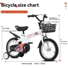 Gulches Kids' Bike for 5-10 Years Old (39-49" Rider Height), Durable Steel Frame, Rear Coaster & Front V-Brakes, 85% Pre-Assembled