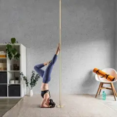 Yescom 3.4 FT Chrome Dancing Pole Extension for 45 mm Spinning Pole Steel Gold