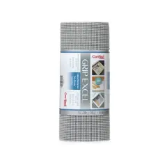 Con-Tact Grip Excel 2pk 12"x20' Cool Gray: Non-Adhesive Shelf Liners for Kitchen, Cabinets, Drawers, Storage, 240" Length