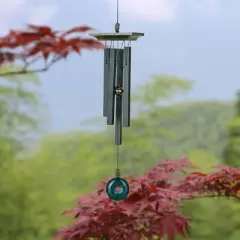 Woodstock Wind Chimes Signature Collection, Woodstock Jade Chime, 22'' Green Wind Chime JC