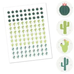 Big Dot of Happiness Prickly Cactus Party - Fiesta Party Round Candy Sticker Favors - Labels Fits Chocolate Candy (1 Sheet of 108)