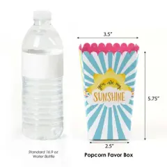 Big Dot of Happiness You are My Sunshine - Baby Shower or Birthday Party Favor Popcorn Treat Boxes - Set of 12