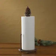 Park Designs Pinecone Paper Towel Holder