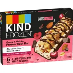 Kind Frozen Chocolate Cherry Almond & Nut Plant Based Frozen Treat Bars - 8oz/5ct