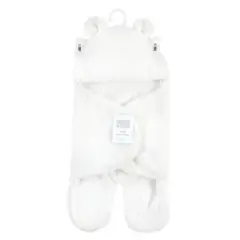 Hudson Baby Unisex Baby Animal Faux Shearling Baby Outdoor Stroller Sack Wrap, Cream, One Size