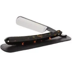 WCS Tortoise Shell Straight Razor, 5/8 Carbon Steel