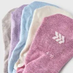 Women's 6pk Marled Pace Liner No Show Socks - All In Motion&trade; Assorted Color 4-10: Knit, Arch Support, Reinforced Toe