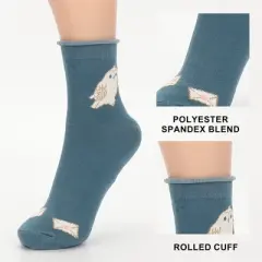 Harry Potter Hogwarts Holiday Womens Casual Quarter Crew Socks 3 Pack