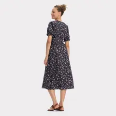 Women's Puff Short Sleeve Midi Wrap Dress - Universal Thread&trade;