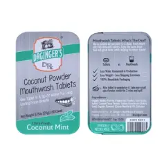 Dr. Ginger's Coconut Mint Mouthwash Tablets - 60ct