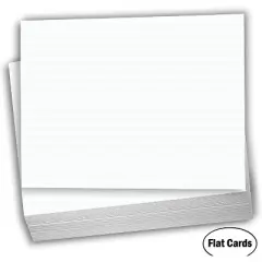Hamilco White Cardstock Thick Paper - 4 x 6" Blank Heavy Weight 110 lb Cover Card Stock - 100 Pack